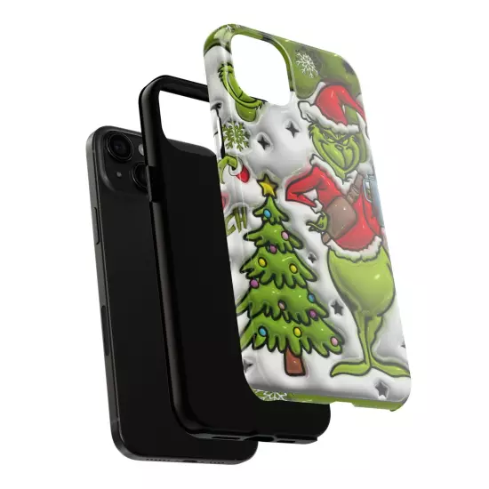 Grinch Tough Phone Cases Samsung S20 S21 S22 S23 Iphone 15 14 13 12 11