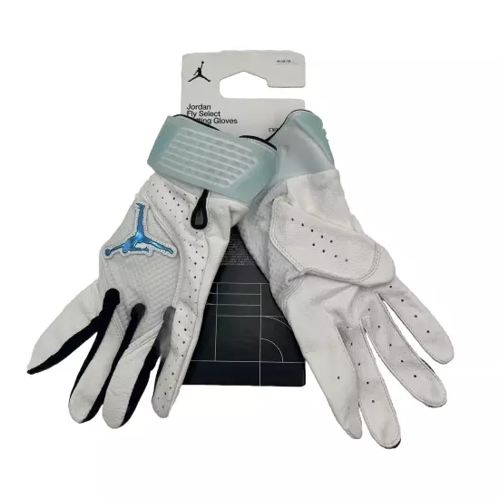 Nike Mens Medium Air Jordan Fly Select Baseball Batting Gloves Athletic White