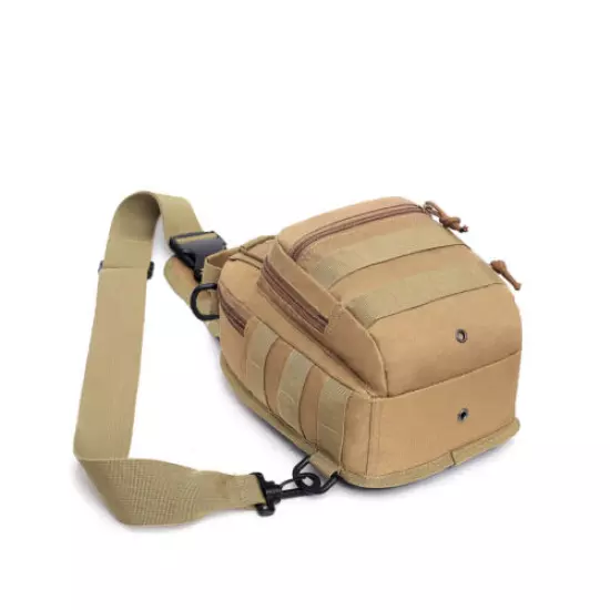 Outdoor Molle Tactical Men's Sling Chest Bag Messenger Shoulder Pouch Mud Bags