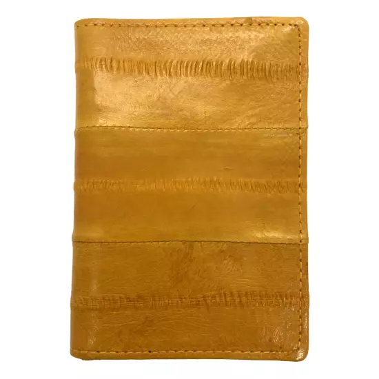 Genuine Eel Skin Leather Business Card ID Wallet Credit Card Case