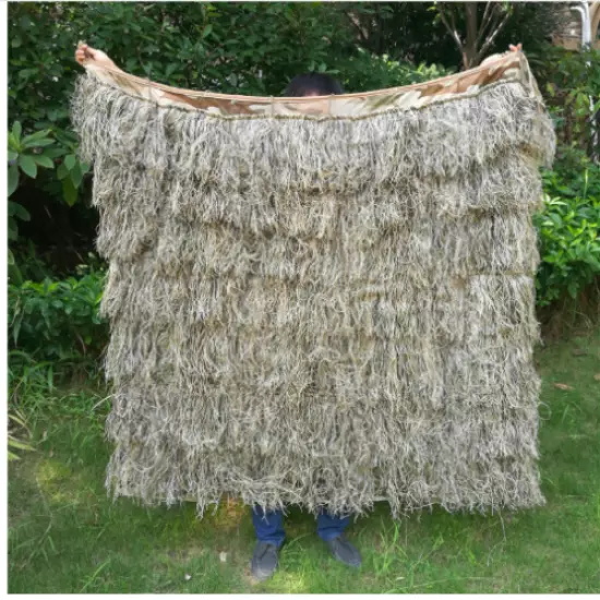 Camouflage Camo Net Hunting Hide Ghillie Army Military Dry Grass Hay 3D Blind 