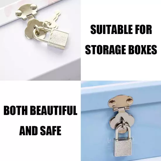 10pcs Mini Cute Diary Padlock Tiny Small Luggage Locks with Keys for Jewelry ...