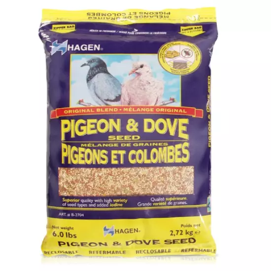 Hagen Pigeon & Dove Seed, Nutritionally Complete Bird Food, original version, 6