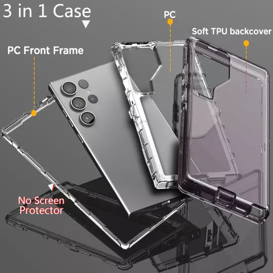 For Samsung Galaxy S23/S23+/S23 Ultra 5G Case Clear Phone Cover / Accessories