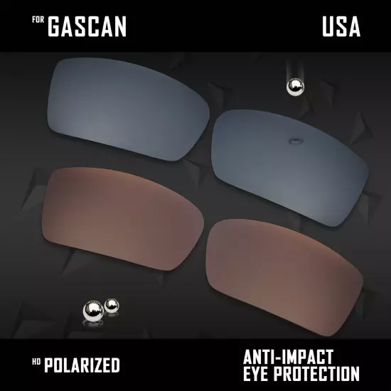 Anti Scratch Polarized Replacement Lenses for-Oakley Gascan OO9014 Options