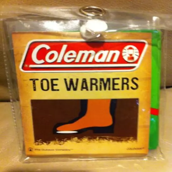 NEW ! COLEMAN 4 PACK OF TOE WARMERS SHAKE TO ACTIVATE