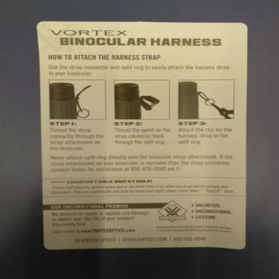 Vortex Optics Binocular Harness Strap BAC-VT-VTHARNESS Durable & Adjustable