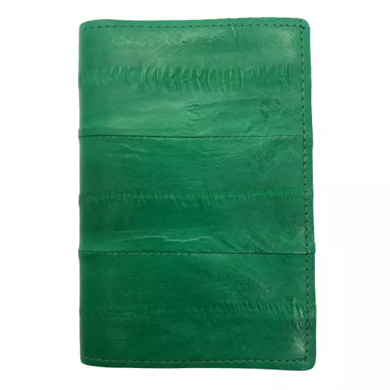 Genuine Eel Skin Leather Business Card ID Wallet Credit Card Case