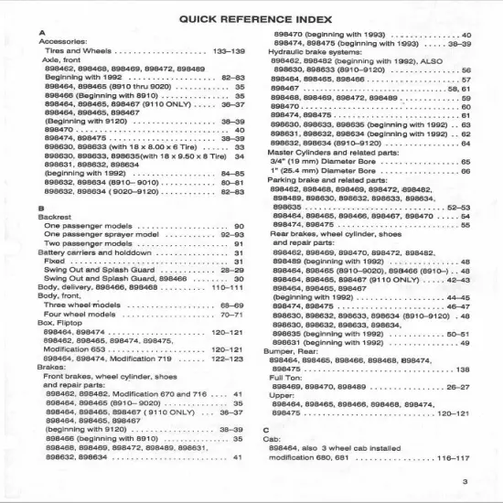 Cushman Body, Brakes, Chassis Parts Manual for Haulster 832971 - Digital Format