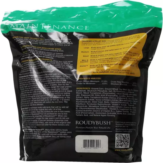 Daily Maintenance Bird Food, Small, 10-Pound