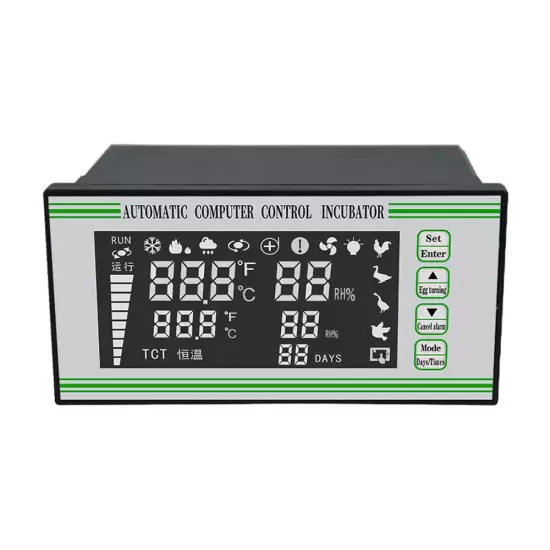 Automatic Egg Incubator Controller Thermostat Temperature Humidity Sensor XM-18S