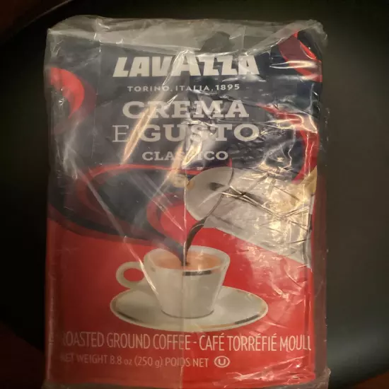 Lavazza Crema E Gusto Classico Italian Roasted Ground Coffee 4-pk 8.8 Oz Each