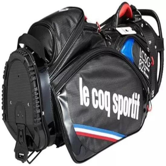 le coq sportif Golf Men's Stand Caddy Bag 9 x 47 inch 3kg QQBSJJ10NT Black Japan