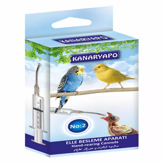 Birds Hand Rearing Feeding Gavage Crop Needle Syringe-Medication Cannula