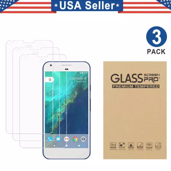 3PK Tempered Glass Screen Protector Google Pixel XL 3 4 5 6 7 7a 8a 8 9 Pro Fold