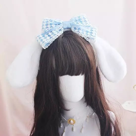 Women Girl's Kuromi My Melody Cinnamoroll Bow Headband Hair Band Party Cosplay