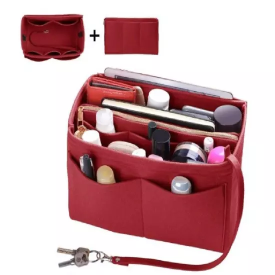 Felt Purse Organizer Insert - Handbag Tote Shaper, Fits Neverfull, Speedy, Tote