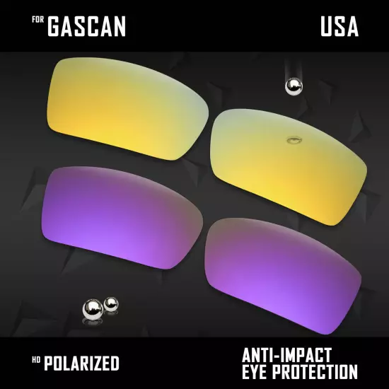 Anti Scratch Polarized Replacement Lenses for-Oakley Gascan OO9014 Options