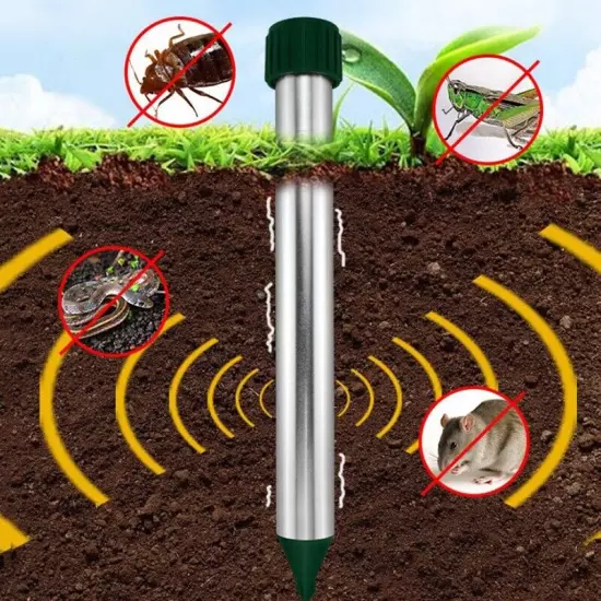 2 Pcs Mole Repeller with Vibration Motor Mole Control,Vole Repellent,Mole4125