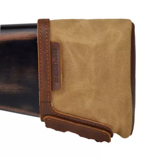 Leather Canvas Gun Cover Rifle Recoil Pad Butt Protector For Rifle and Shotgun