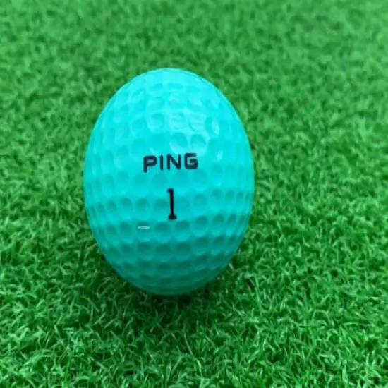 RARE 1983-85 PING GOLF BALL Turquoise/White SAMARITAN TURQUOISE CLASSIC LOGO