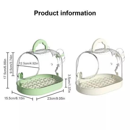 Indoor Outdoor Birdcage with Waterer Use Easy Observation Bird Carriers Box