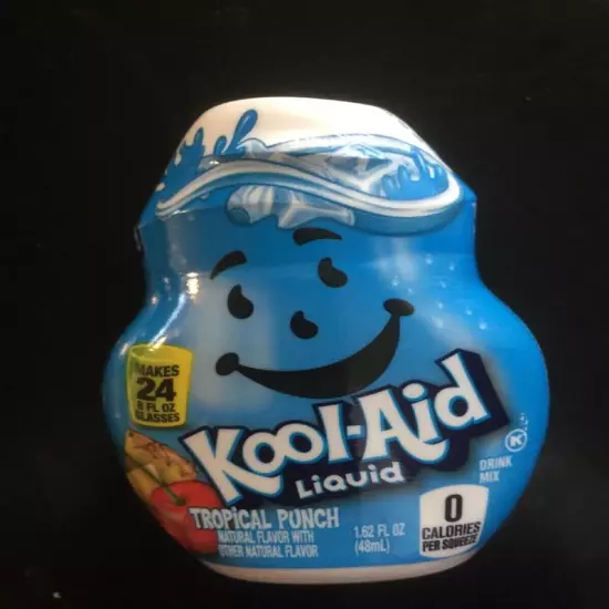 6 Bottles KOOL-AID TROPICAL PUNCH Liquid drink mix 1.62 oz