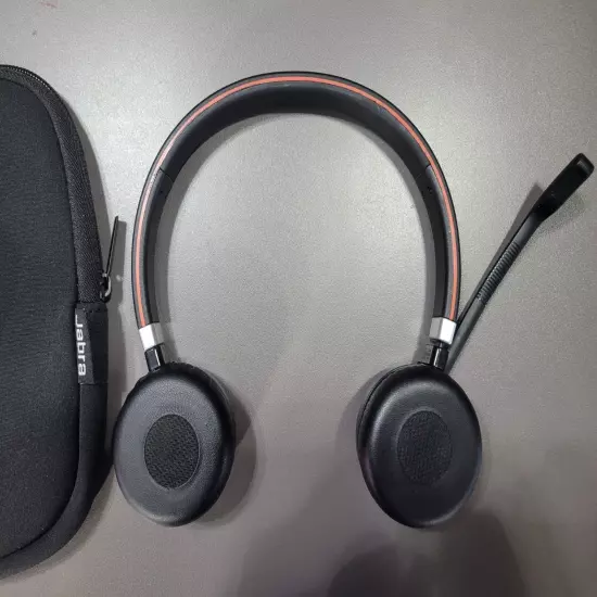 Jabra Evolve 65 UC Stereo Headset - Black (Bluetooth)