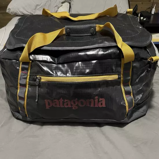 PATAGONIA Black Hole 55L Duffel Bag | NEW | Smolder Blue x Buckwheat Gold