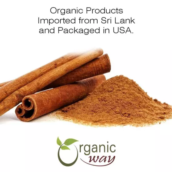 Organic Way Cinnamon Cassia Powder - Organic, Kosher & USDA Certified