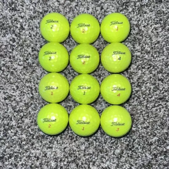 12 TITLEIST ProV1/V1X MINT-AAAAA- Used Golf Balls. PRIORITY SHIPPING!