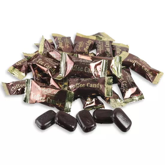 Brazilian Coffee Candy, 12 Oz Gourmet Hard Candy, Individually Wrapped