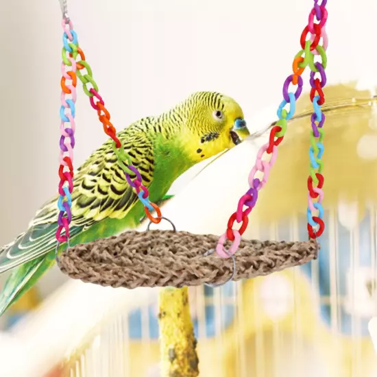 Parrot Swing Hammock Toy Hanging Parrot Bird Chewing Climbing Toy Pet Toys