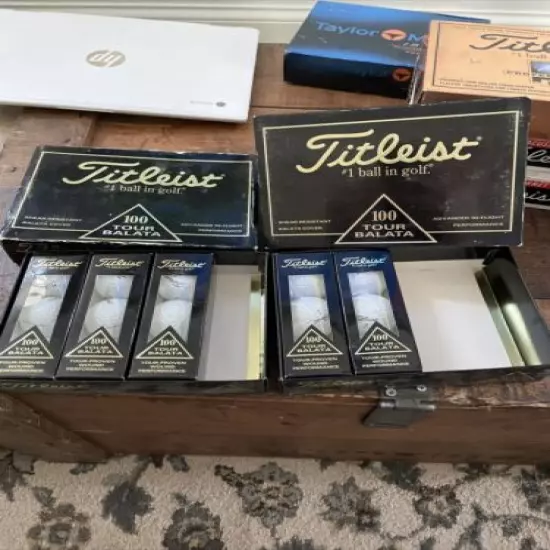 NEW Vintage Titleist Tour Balata 100 Golf Balls dozen + 3 No Logo 15 Balls