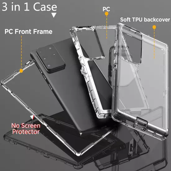 For Samsung Galaxy S20/S20+/S20 Ultra 5G Case Clear Phone Cover / Accessories