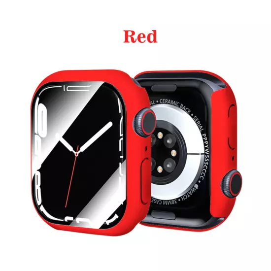 Case Cover Screen Protector For Apple Watch 9/8/7/6/5/4/SE 41/44/45/49mm/Ultra 2