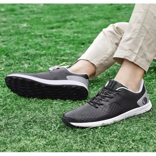 Professional Golf Shoes Men's Anti Slip Sneakers Outdoor Golfers Walking Shoes