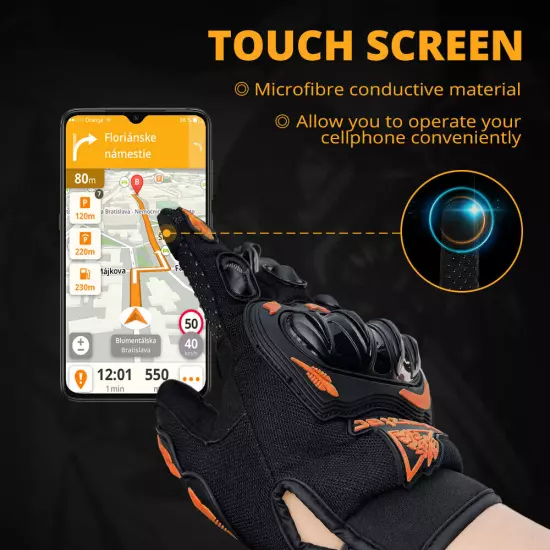 Men's Touch Screen Full Finger Outdoor Cycling Sports Military Tactical Gloves