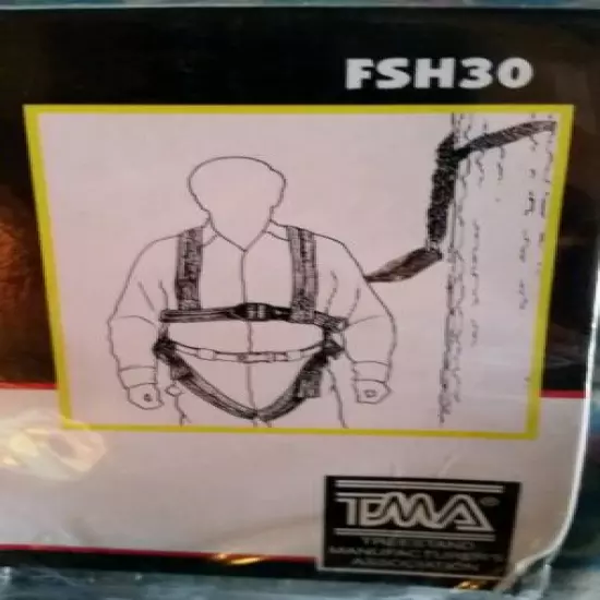 API Outdoors Full Body Safety Harness Black adjustable nylon, FSH30 *BRAND NEW*