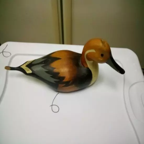 Vintage Wood Pintail Duck Decoy Long Beak Beautiful Antique ❤️