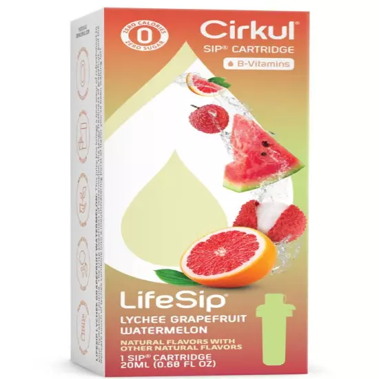 Cirkul Flavor Sip Cartridge Lemonade Hibiscus Strawberry Tea + More - YOU PICK