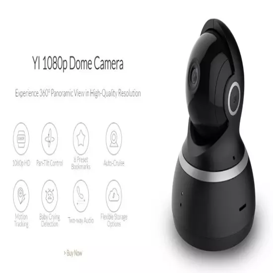 xiaomi YI Home 1080p HD Camera CCTV IP 360° Detection WifiNight Vision IR