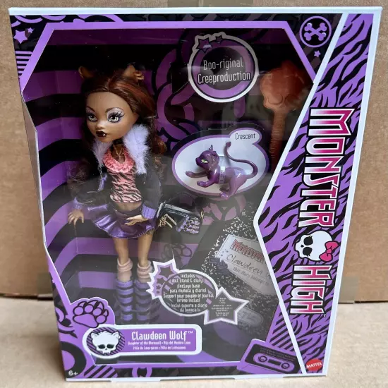 2024 Monster High Clawdeen Wolf Boo-riginal Creeproduction Fashion Doll