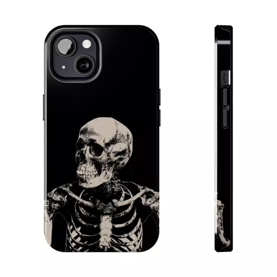 Dark Skeleton Skull Tough iPhone & Samsung Galaxy Cases Cover, Gift For Men