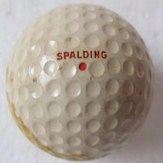 SPALDING DOT GOLF BALL-DASH DOT DOT DASH -SIGNED BY CONNECTICUT AM CHAMP 1949