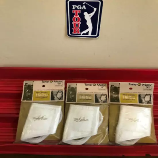 PGA TOMMY BOLT VINTAGE GOLF GLOVES(3) WHITE NEW FREE SHIPPING