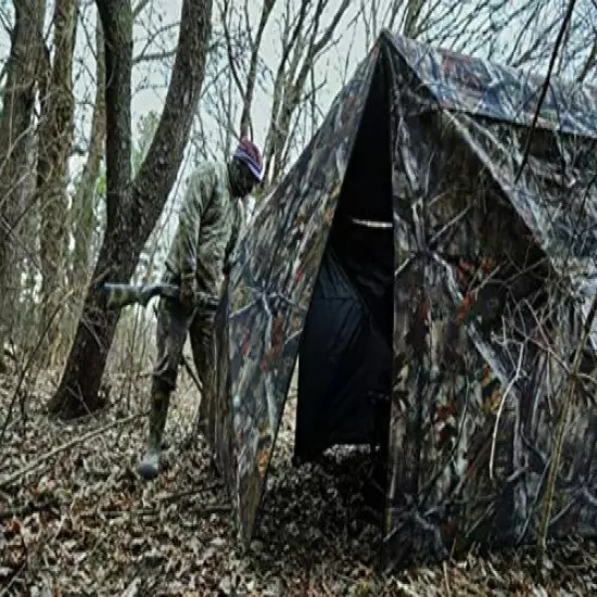 Guide Gear Silent Adrenaline Pop-Up Hunting Ground Blind for Deer, Duck, Turkey