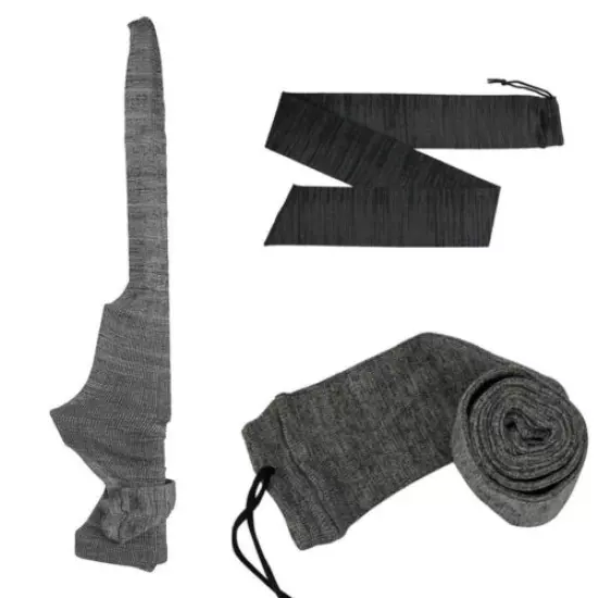 54" Rifle/Shotgun Silicone Treated Gun Sock Shooting Protect Bag Pouches Gray