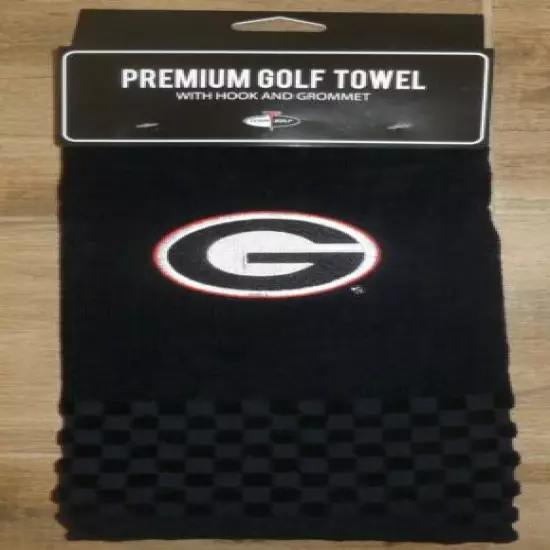 NCAA Embroidered Tri-fold Golf Towel - Georgia Bulldogs