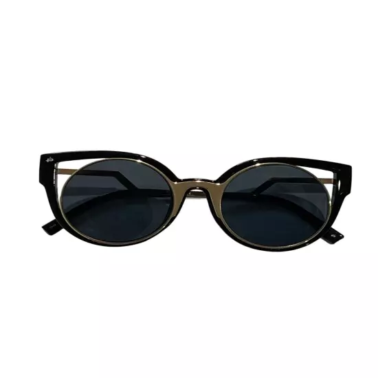 Prive Revaux The Feminist Cat Eye Sunglasses in Black Gold